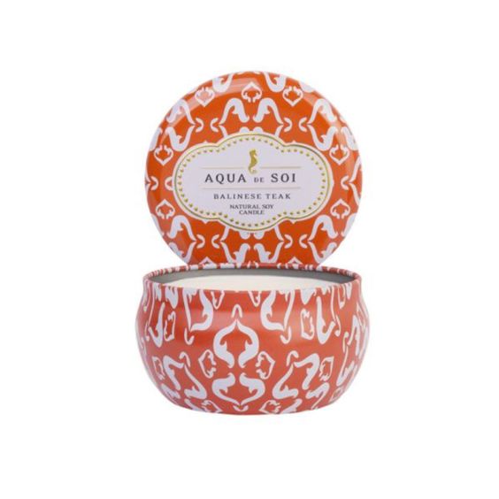 Candle Tin Single Wick<br>Balinese Teak