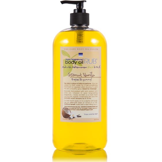 body oil RUB 32oz<br>Coconut Vanilla