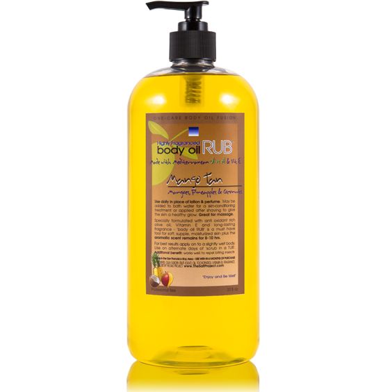 body oil RUB 32oz<br>Mango Tan