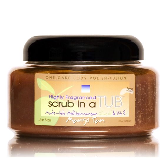 scrub in a TUB 22oz<br>Mango Tan