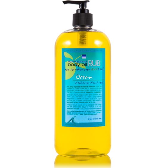 body oil RUB 32oz<br>Ocean