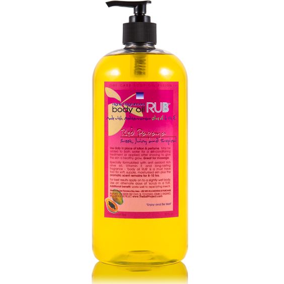 body oil RUB 32oz<br>Red Papaya