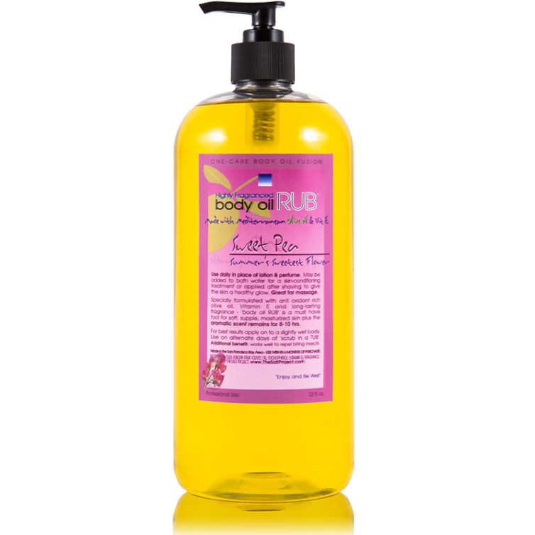 body oil RUB 32oz<br>Sweet Pea