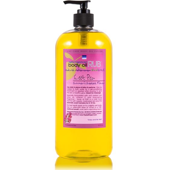 body oil RUB 32oz<br>Sweet Pea