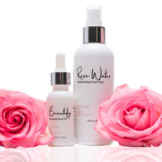 Beautify<br>Enriching Facial Oil<br>+ Rose Water<br>Moisturizing Toner